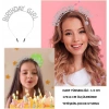 BFS   KristalTaşlıGümüşBirthdayGirlYazılıDoğumGünüPartiTacı19x11cm