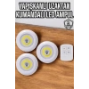 BFS Mutfak Dolap Altı Işığı Uzaktan Kumandalı Yapışkanlı Kablosuz Pilli