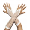 BFS Nessiworld  Beyaz Renk Parmak Arası File Örgü Eldiven 26 cm