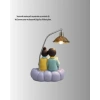 BFS Romantik Çift Temalı Dekoratif Masa Lambası Yumuşak LED Işık