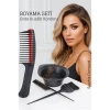 BFS Saç Boyama Seti 3’lü ve Saç Boya Sıyırıcı Tarak, Seti Fırça, Boya Kabı ile Profesyonel Uygulama Kolaylığı