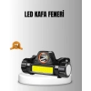 BFS Şarjlı LED Kafa Feneri – Çift Fonksiyonlu, 200LM Işık Gücü, IP44 Suya Dayanıklı