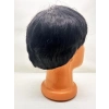 BFS   Siyah Renk Kısa Kesim İçi Astarlı Erkek Peruğu