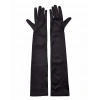 BFS     Siyah Renk Likralı Dirseğe Kadar Uzun Kumaş Eldiven 40 cm