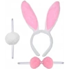 BFS   Tavşan Kostüm Seti Taç Papyon Kuyruk Pembe Renk