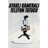 BFS Telefon Tutucu Led Işıklı Kumandalı Mikrofon Telefon Vlog Video Kayıt