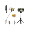 BFS Tripod Selfie Çubuğu Bluetooth Kumandalı Kablosuz Led Işıklı