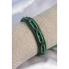 BFS Yeşil Renk Deri İpli Erkek Bileklik