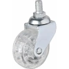 Hts 326 - 50x20 Mm Şeffaf Makaralı Vidalı Teker 4 Adet