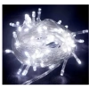 Mey İthalat® 10m 100 Led Boncuk Lamba Beyaz Işık Şeffaf Kablo