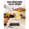 Mey İthalat® 12’li Akrobat Bits Vidalama Seti Esnek Uç Çok Yönlü Kullanım Yeni Nesil