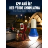 Mey İthalat® 12V LED Ampul Timsah Kıskaçlı Taşınabilir Aydınlatma
