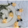 Mey İthalat® 2 Metre 10 LED Pilli 2 Kademeli Ananas Led Işık
