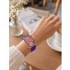Mey İthalat® 3 Kordonlu Rose Gold Kasalı Kadın Akıllı Saat Seti