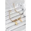 Mey İthalat® 316L Çelik Gold Renk Balık Model Kadın Bileklik