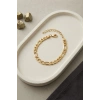 Mey İthalat® 316L Çelik Gold Renk Figaro Zincir Model Erkek Bileklik