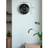 Mey İthalat® 36 Cm Beyaz Zarif Dekoratif Duvar Saati