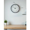 Mey İthalat® 36 Cm Gri Dekoratif Duvar Saati