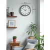 Mey İthalat® 36 Cm Gri Standart Dekoratif Duvar Saati