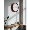 Mey İthalat® 36 Cm Kırmızı Dekoratif Duvar Saati