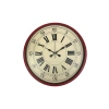 Mey İthalat® 36 Cm Kırmızı Retro Duvar Saati