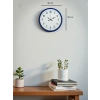 Mey İthalat® 36 Cm Lacivert Dekoratif Duvar Saati
