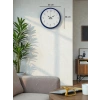 Mey İthalat® 36 Cm Lacivert Dekoratif Duvar Saati