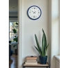 Mey İthalat® 36 Cm Lacivert Modern Dekoratif Duvar Saati