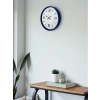 Mey İthalat® 36 Cm Lacivert Modern Dekoratif Duvar Saati