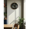 Mey İthalat® 36 Cm Modern Kahverengi Duvar Saati
