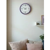 Mey İthalat® 36 Cm Mor Dekoratif Duvar Saati