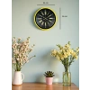 Mey İthalat® 36 Cm Sarı Modern Duvar Saati