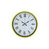 Mey İthalat® 36 Cm Sarı Roma Rakamlı Duvar Saati