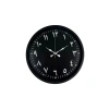 Mey İthalat® 36 Cm Siyah Arapça Rakamlı Duvar Saati