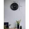 Mey İthalat® 36 Cm Siyah Dekoratif Duvar Saati