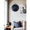 Mey İthalat® 36 Cm Siyah Dekoratif Duvar Saati