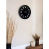 Mey İthalat® 36 Cm Siyah Modern Duvar Saati