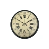 Mey İthalat® 36 Cm Siyah Retro Tasarım Duvar Saati