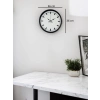 Mey İthalat® 36 Cm Siyah Sade Standart Duvar Saati