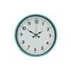 Mey İthalat® 36 Cm Turkuaz Dekoratif Duvar Saati