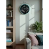 Mey İthalat® 36 Cm Turkuaz Dekoratif Duvar Saati