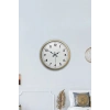 Mey İthalat® 40 cm Eskitme Metal Standart Duvar Saati