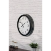 Mey İthalat® 40 cm Siyah Metal Standart Duvar Saati
