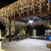 Mey İthalat® 4m 120 LED Çakarlı Perde Işık