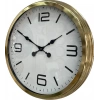 Mey İthalat® 60 cm Gold Metal Dekoratif Duvar Saati