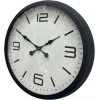Mey İthalat® 60 cm Siyah Metal Dizayn Duvar Saati