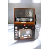 Mey İthalat® Ahşap Görünümlü Retro Bluetooth Radyo USB,AUX Ve SD Kart Girişli
