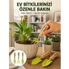 Mey İthalat® Ahşap Saplı Mini Bahçe El Aleti Seti Saksı ve Çiçek Bakım Seti