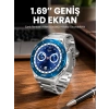 Mey İthalat® Akıllı Saat 1.62 İnç Ultimate Nabız Sensörlü Sesli Görüşme Yapabilen Yeni Nesil