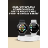 Mey İthalat® Akıllı Saat Amoled Ekran Bluetooth Bağlantılı Sesli Görüşme Nabız Ölçer